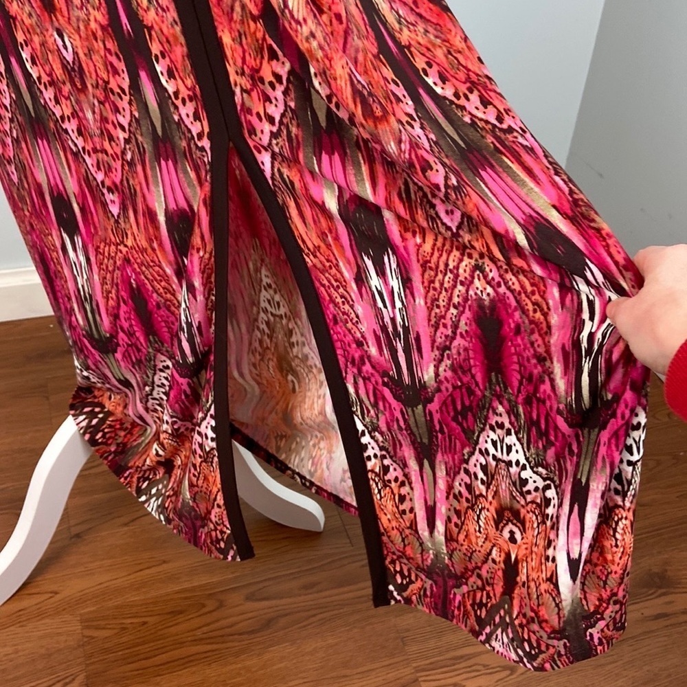Chico's Art Nouveau Butterfly-Print Maxi Dress Size M - Picture 3 of 13